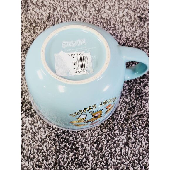 Scooby Doo Scooby Snack Food Pattern 24oz Ceramic Soup Mug with Lid Collectors - Picture 6 of 7